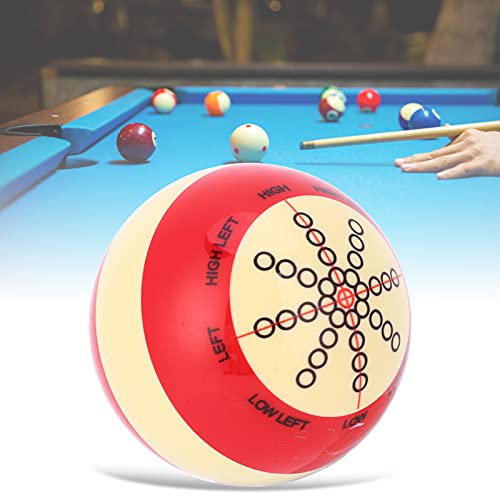 Assistant de Formation de Billard , Boule de Billard en résine résistante à l'usure de 57,2 mm avec Lignes et Points Standard pour Accessoires de Billard débutants