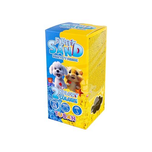 TUBAN Kreativsand - Flauschiger Dynamischer Sand 2 x 70 g - Spielsand Spielzeug - Kinetischer Sand für Kinder - Klebt Nicht - Leicht - Farben Blau und Gelb - 3+ Jahre TUBAN Kreativsand - Flauschiger Dynamischer Sand 2 x 70 g - Spielsand Spielzeug - Kinetischer Sand für Kinder - Klebt Nicht - Leicht - Farben Blau und Gelb - 3+ Jahre