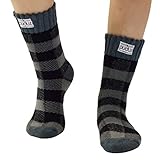 Pudus Women's Warm Short Boot Socks (W 6-10), Fleece-Lined Crew-Length Winter Socks (Perfect Thermal Socks, Rain Boot Socks and Hiking Socks)