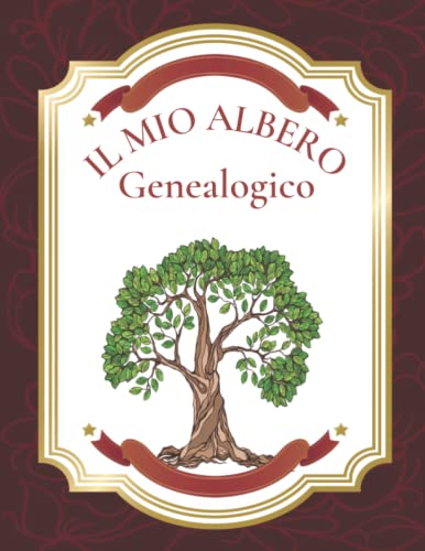Il Mio Albero Genealogico: Libro del diagramma dell'albero genealogico e registrare la vostra ricerca, libro di genealogia da completare, libro del registro di storia della famiglia.