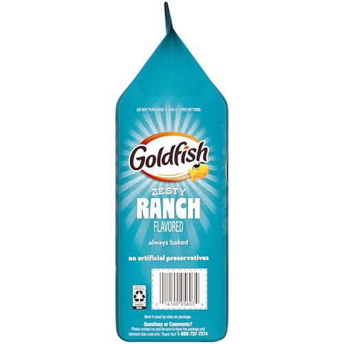 Goldfish Zesty Ranch Flavored Crackers, 6.6 Oz Bag - image 5