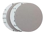 Starcke Premium 11 Inch No Hole Film Hook and Loop Grip Sanding Discs - White Aluminum Oxide - For...