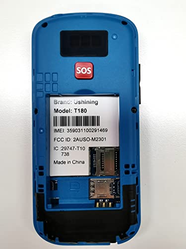 Ushining 4G Lte Unlocked Senior Cell Phone Big Button Type-C Charger Seniors Feature Phone Sos Calling Basic Phone For Elderly Unlocked Feature Cell Phone With Charging Dock (Blue) #TOP1