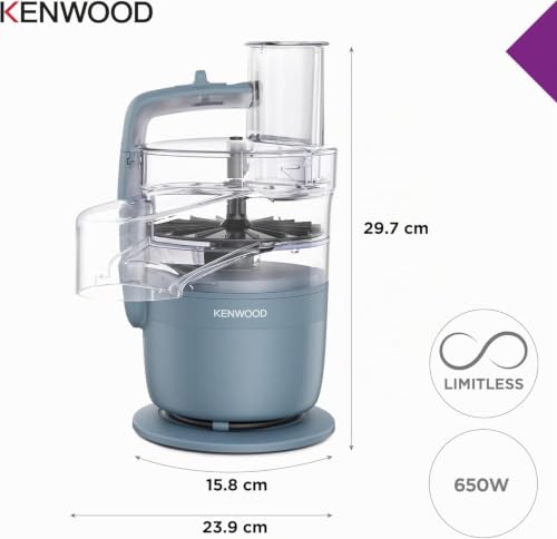 Kenwood MultiPro Go - Robot Multifonction Compact 650W Bol 1,3L Gris – vue 3