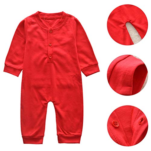 KESYOO MacacÃ£o de BebÃª Natal MacacÃ£o Infantil AlgodÃ£o BebÃª MacacÃ£o de Uma PeÃ§a MacacÃ£o RecÃ©