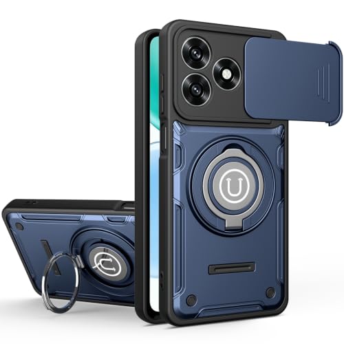 Coque Honor X5C antichoc avec protège-caméra coulissant et béquille