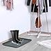 Stalwart All Weather Boot Tray - Small Water Resistant Plastic Utility Shoe Mat for Indoor and Outdoor Use in All Seasons (Grey)