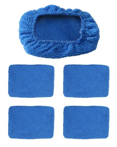 Haliya 5 Frontscheiben Reiniger Innen Tücher, Mikrofaser Wischer Auto Für Autofenster Reinigung, Windschutzscheiben Reinigungswerkzeug Fensterabzieher Tücher, Auto Innenscheibenreiniger, Rechteckig