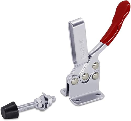 Miniatura 15 de 3 abrazaderas de palanca de capacidad de sujeción de 500 libras 225D, abrazadera horizontal de liberación rápida, abrazadera de sujeción grande