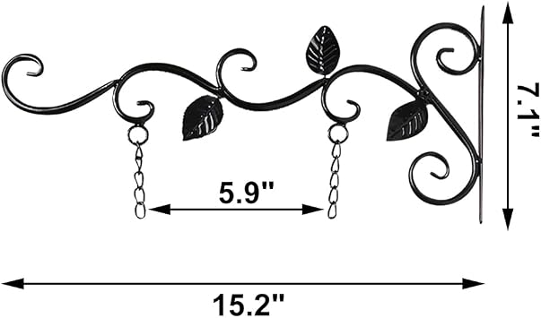 Muka Hanging Sign Bracket, Metal Decorative Wall Mounted Hook Hanger