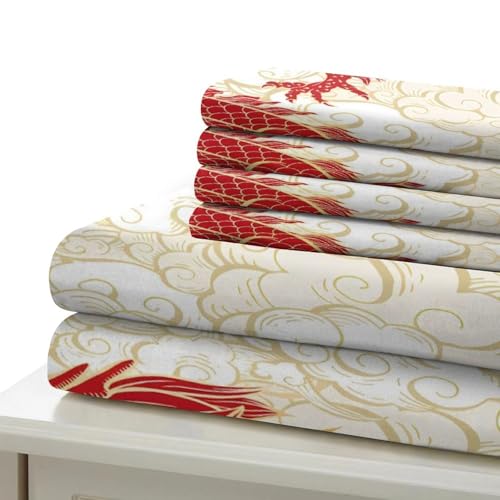 Housse de couette dragon impression 3D de qualité durable 140x200
