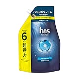 h&s for men シャンプー 1,800ｍl 詰め替え 超特大 ボリュームアップ エイチアンドエス フォーメン