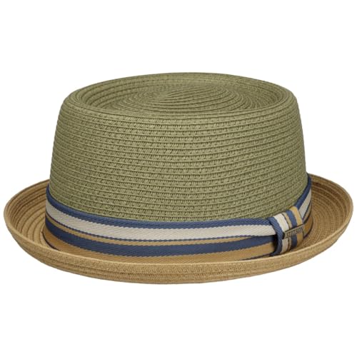 Chapeau en paille Toyo Stetson Licano pork pie mixte pour protection soleil printemps été