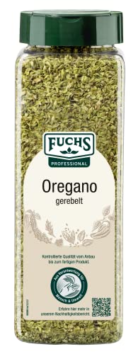 Fuchs Professional - Oregano gerebelt | Mediterranes Kräutergewürz für Tomatensaucen | Profi-Qualität für Großverbraucher und Gastronomie | 150 g im Streuer mit Streuaufsatz