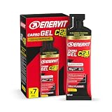 Enervit Carbo Gel C2:1PRO con Cafeína, Gel Energético para Deportes Intensos, 40g de Carbohidratos, Cero Grasas, Sin Gluten, Sabor Cola, Vitamina B1, Fórmula Innovadora, Paquete de 7.