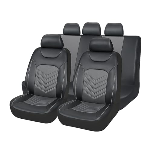 Sandfren Car Seat Cover Full Set, Comfortable Breathable 5D Mesh Fabric Vehicle Seat Cover, Airbag Compatible Automotive Interior Chair Protecter, Universal for SUV Sedan Truck