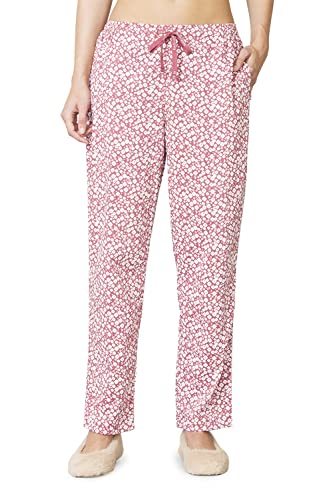 Image of Van Heusen Women's Printed Lounge Pants | Drawstrings & Side Pockets | Ultra Soft Fabric | Relaxed Fit | At home pyjamas | Everyday Comfort | Printed | Style 55306 | Available in Pack of 1 & 2