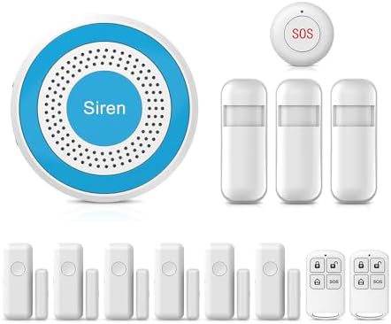 LWOHSI Home Security Systems,Smart Home Alarm System with Door/Wi...