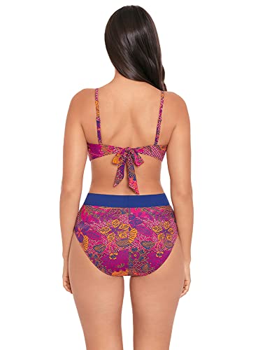 Skinny Dippers Tangerang Trixie Soft Cup Adjustable Strap Bikini Top, Sunset, Medium #TOP2