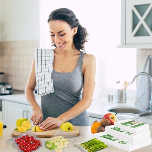 Miniatura 8 de Omtofo 120 Bolsas Vacio Alimentos 15x25 Cm, Bolsa Gofrada Envasado Al Vacio Sin Bpa, Para Conservación De Alimentos Y Sous Vide Cocina Boilable Bolsas Envasar Al Vacio