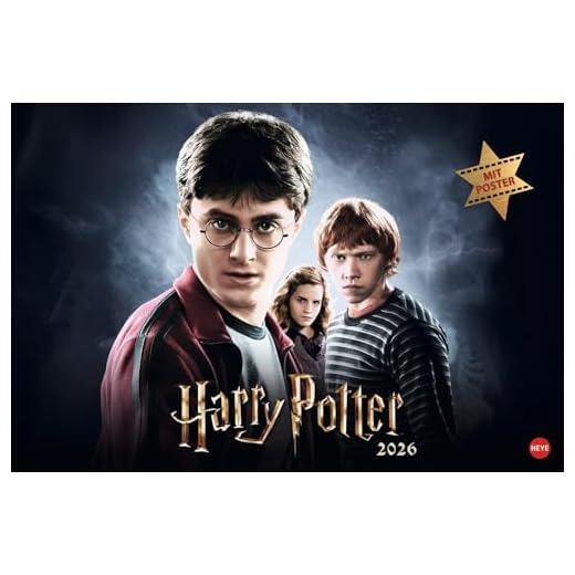 Harry Potter Broschur XL Kalender 2026: Wandkalender mit fesselnden Filmszenen aus den Harry Potter-Filmen. Broschürenkalender 2026 mit Poster zum Heraustrennen.
