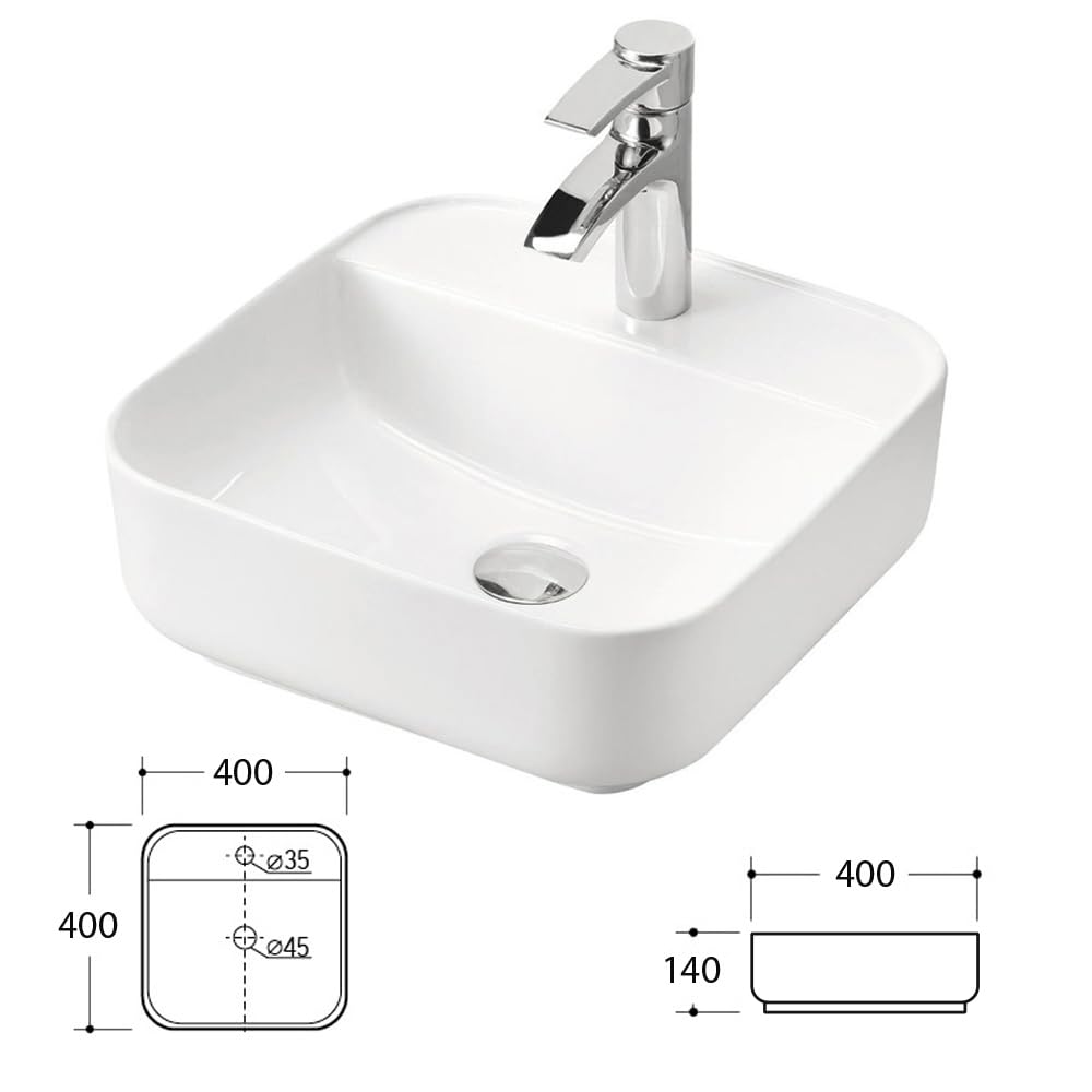 Lomadox Set di mobili da bagno in aupe con rovere vintage, 140 cm, doppio lavabo con mobiletto, 2 lavandini in ceramica, scaffale, specchio a LED, armadio alto