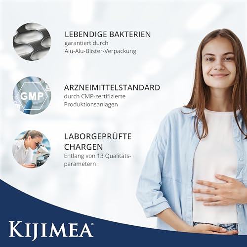 Kijimea® K53 Advance – Darmbakterien Kapseln hochdosiert | 53 Bakterienstämme aus der Darmflora | mit Biotin & Niacin | 500 Milliarden KBE je Packung | laktosefrei | glutenfrei - 28 Kapseln