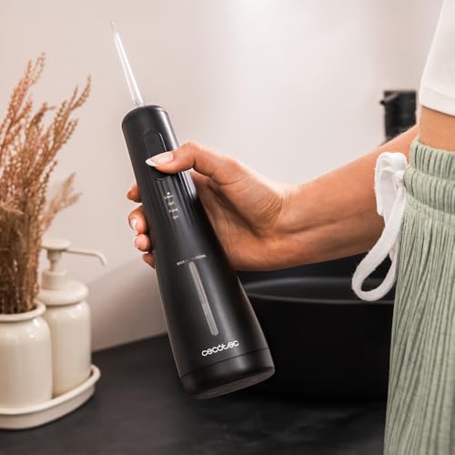 Cecotec Irrigatore Orale Portatile Toothcare Jet Liberty. 1600 Impulsi Al Minuto, 8 Ugelli Intercambiabili, 4 Modalità Pulizia, Serbatoio 250Ml, IPX7 Waterproof, Design Compatto E Leggero, 130 Psi - 5