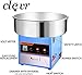 Clevr Large Commercial Cotton Candy Machine Party Candy Floss Maker Blue