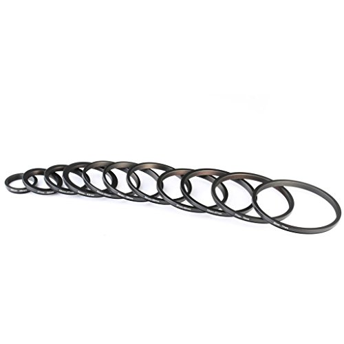 K&F Concept SKU0801 11 Pieces Metal Step Down Filter Adapter Rings Set, For Large Size Lens Add Small Size Filter 67-62Mm 72-67Mm 77-72Mm 82-77Mm For Camera Lens thumb #6