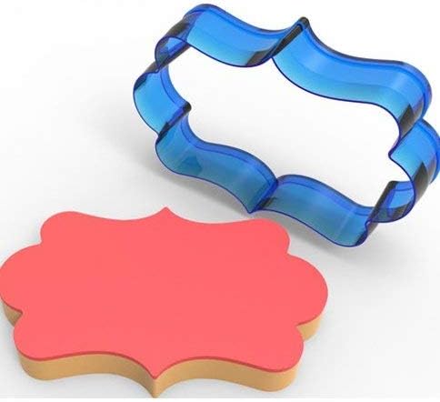 Pasta Dikdörtgen Çerçeve Kurabiye Kalıbı 8.5 cm - Görsel 1