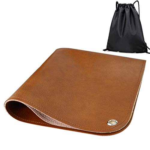 Linkidea Vegan Leather Splat Mat For Under High Chair Floor Protector (39" L X 39" W) #TOP1
