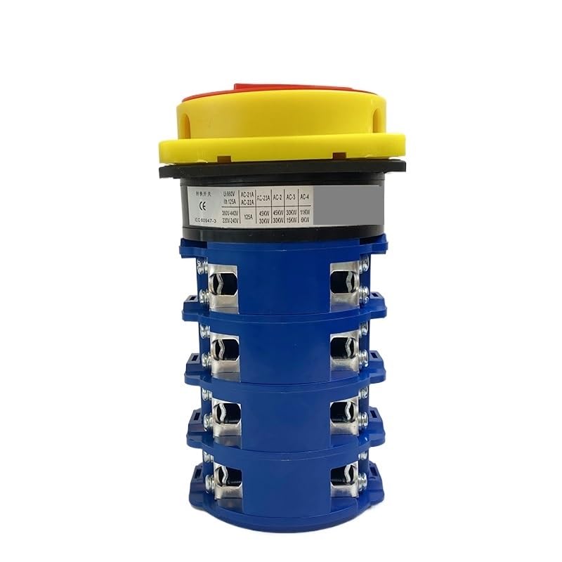 1PC LW26GS-125A Padlock OFF-ON Two Positions 4P 16Terminals Change