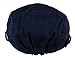 Men's Cotton Flat Cap Ivy Gatsby Newsboy Hunting Hat, Navy, One Size
