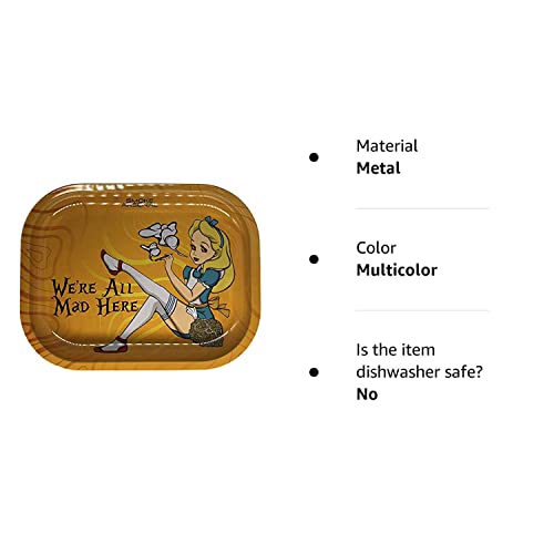 Smoke Arsenal Premium Small Rolling Tray"All Mad" 7" X 5" #TOP1