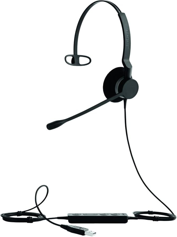 Jabra 2300 USB UC Mono Wired Headset - Black