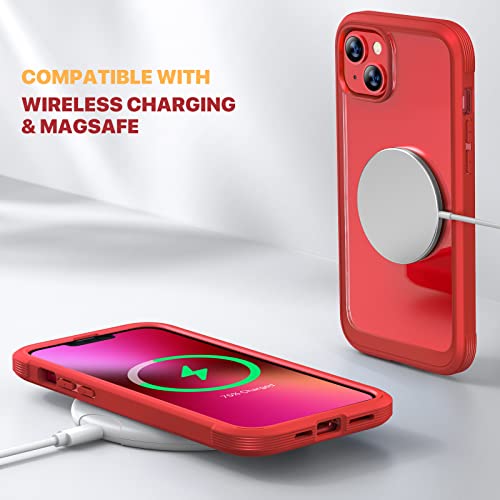 image for Diaclara Designed for iPhone 13 Case, Full Body Rugged Case with Built