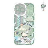 Dalicoter Game Phone Case Anime Huohuo Phone Case Multi-Model Compatible with 17/16/15/14/13/12/11 Phone Cover Protective (iPhone 15 with Free Keychain)