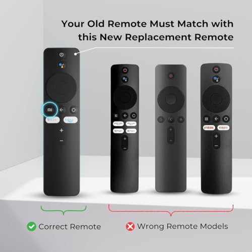 Image of BLACKSHEEP Replacement Voice Remote Control Compatible with Mi Smart LED TV with Bluetooth Works with Mi TV Stick, Mi Box, Android TV Google Assistant Voice (Please Match with Old Remote)