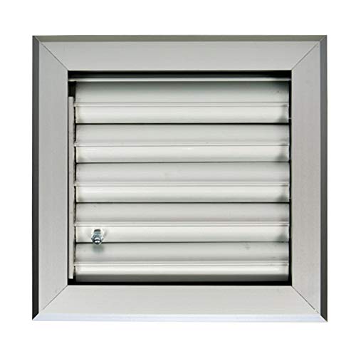 Rejilla de Ventilación de Aluminio con Aletas Curvas que se Mueven Todas Juntas a la Posición Superior, Media o Inferior para Dirigir el Flujo de Aire en Consecuencia. (15 x 15 cm)