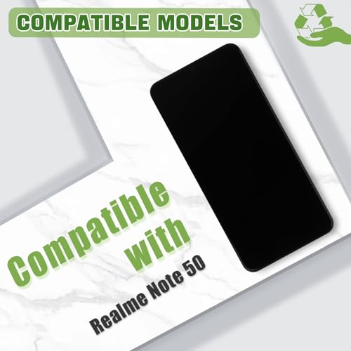 Écran LCD de rechange Realme Note 50 RMX3834 noir châssis complet bloc vitre tactile