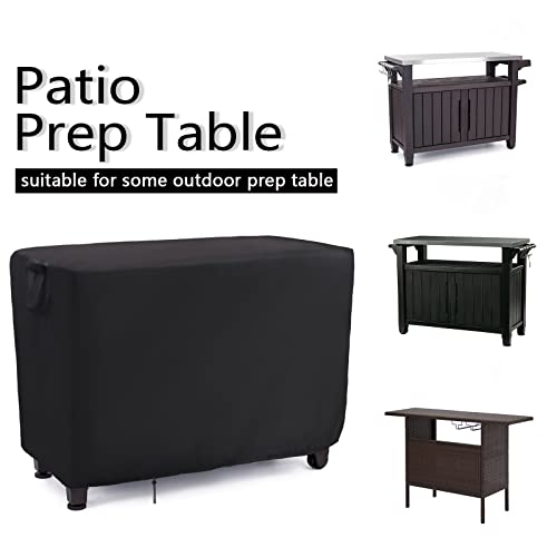 Jungda 55 Inch Outdoor Furniture Cover for Keter Unity XL Portable Table, Waterproof Patio Rectangle Table Covers, Outdoor Pizza Oven Grill Cover by Jungda - Image 4