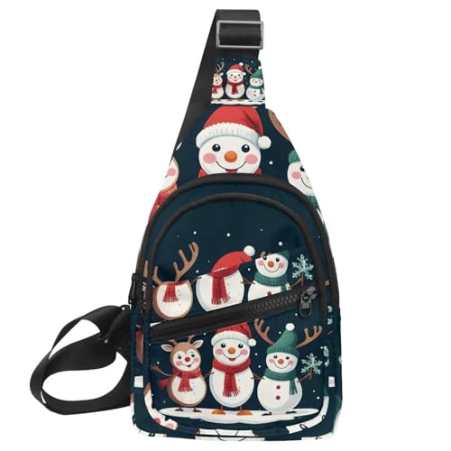 Sac à dos à bandoulière bonshommes de neige pour éviter les poches de manteau déformées en hiver