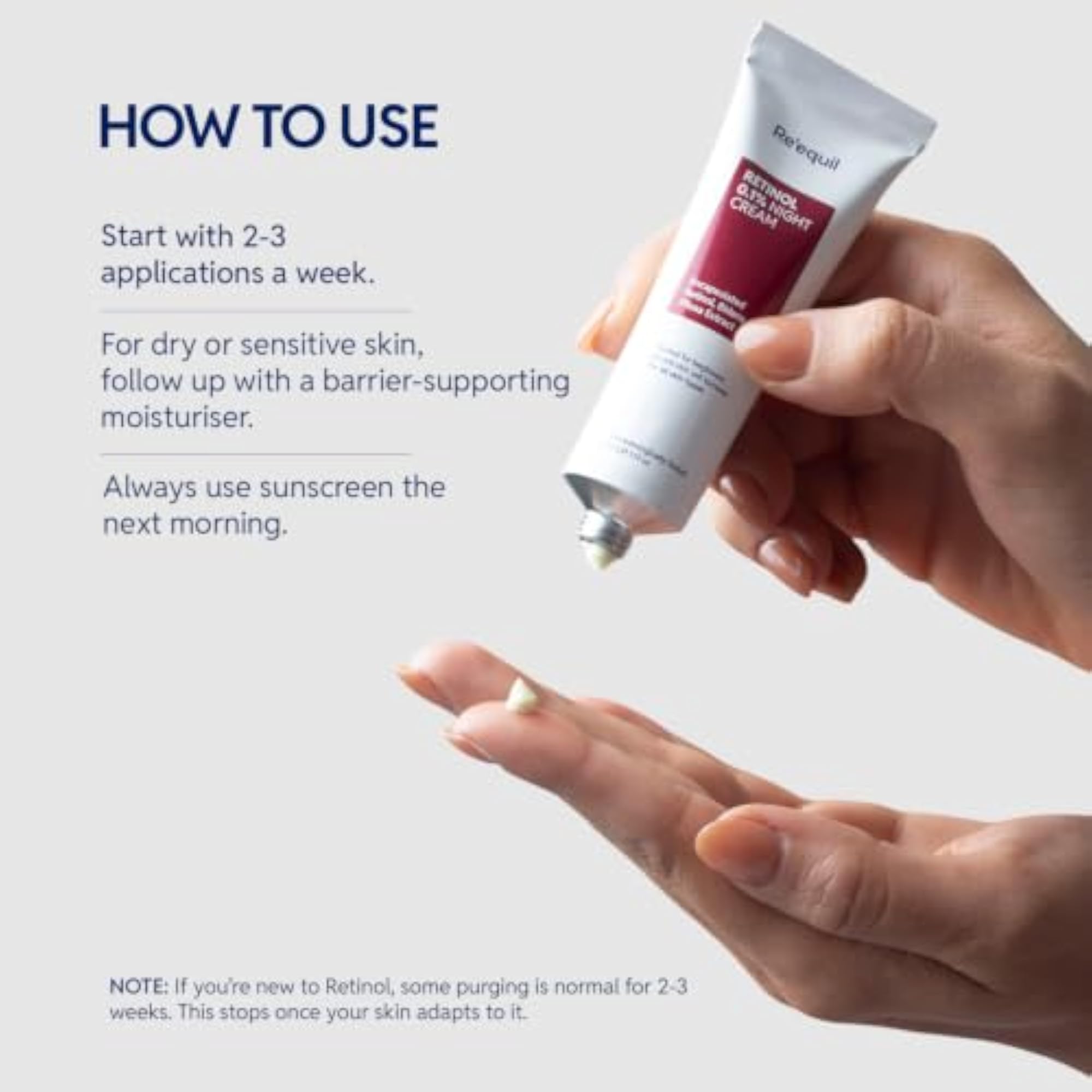 RE' 0.1% Retinol Night Cream for Anti-Aging