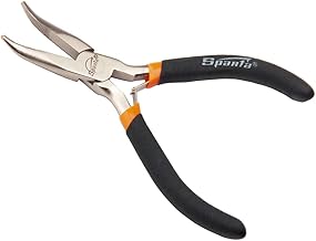 MINI ALICATE BICO MEIA CANA CURVO, 5 POL., 130 MM, NIQUELADO