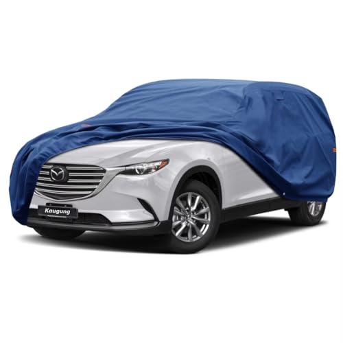 Image of Kaugung Heavy Duty SUV Cover Custom Fit for Mazda CX9 CX-9 CX90 CX-90 (2006-2025),Waterproof SUV Car Cover with Anti-Theft Lock,Sun, Rain, Dust & Snow Protection.(USA Warehouse,Within 3-7 Days)