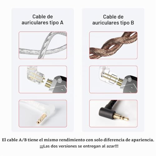 Miniatura 5 de Kinboofi Kz Zs10 Pro - Auriculares Con Monitor De Oído, Auriculares In Ear Monitor Kz Hifi Con 4 Armaduras Equilibradas Y 1 Controladores Dinámicos Para Músico De Batería Azul Sin Micrófono