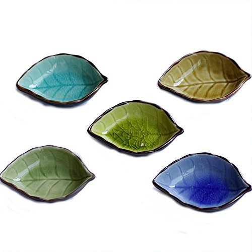 Oliadesign Leaf Plates (Set Of 5), Multicolor #TOP1