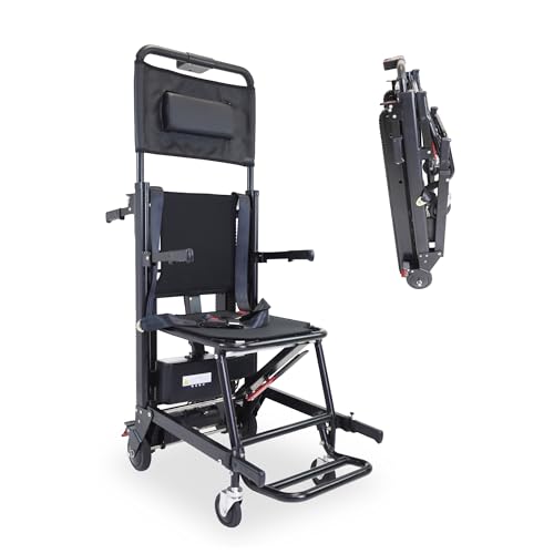 PEPE Mobility Silla Salvaescaleras Electrica Plegable, Oruga Sube Escaleras, Rescate Evacuación