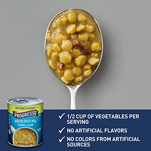 Image of Progresso Green Split Pea Vegetable Classics Canned Soup, Gluten-Free 19 oz
